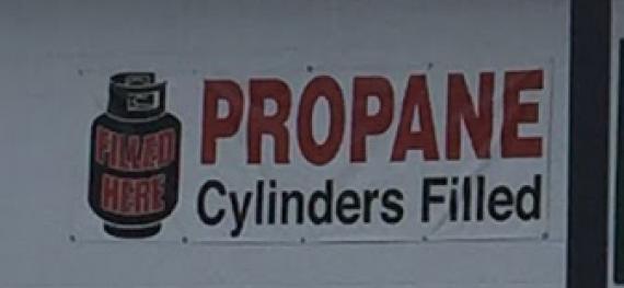 propane sign